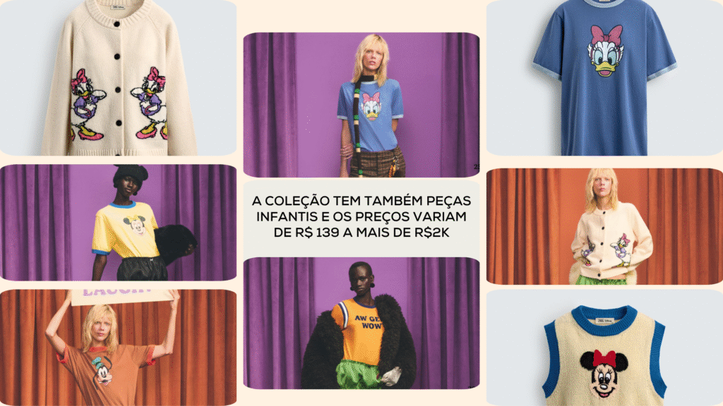coleção Zara X Disney